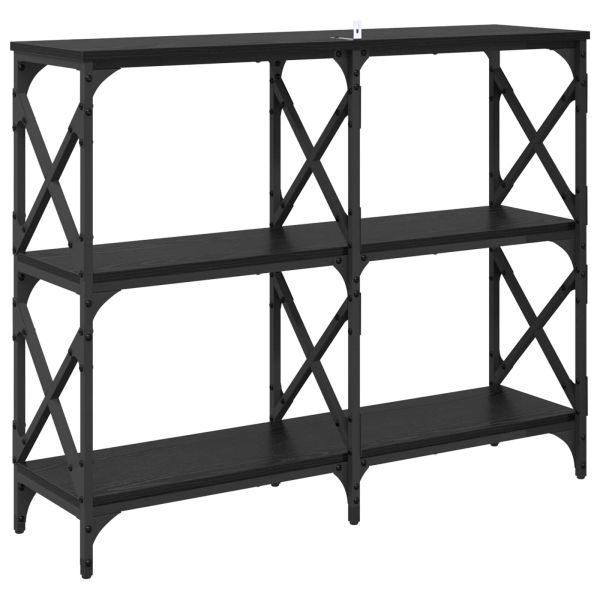 Конзолна маса Черния дъб 100 x 28 x 80,5 см Инженерно дърво