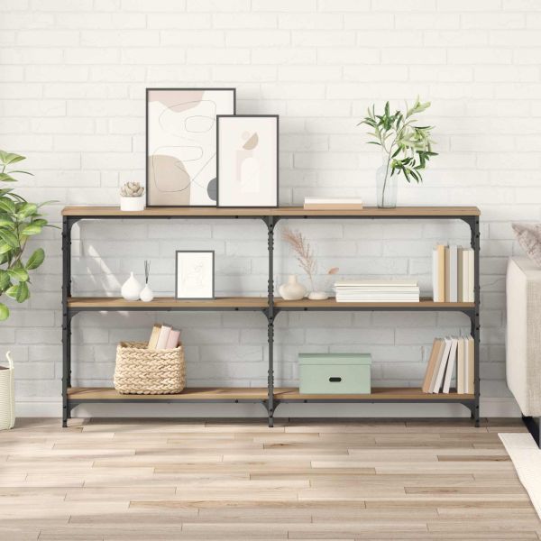 Конзолна маса Дъб 156 x 28 x 80,5 см Инженерно дърво