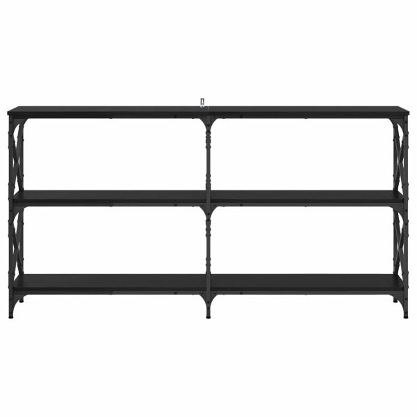 Конзолна маса Черния дъб 156 x 28 x 80,5 см Инженерно дърво
