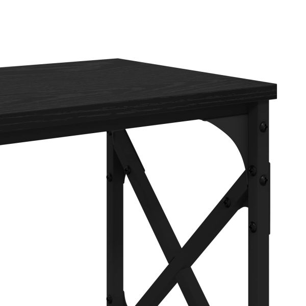 Конзолна маса Черния дъб 156 x 28 x 80,5 см Инженерно дърво