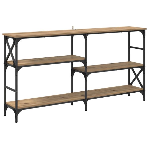Конзолна маса с рафт Дъб 150 x 29 x 76,5 см Инженерно дърво