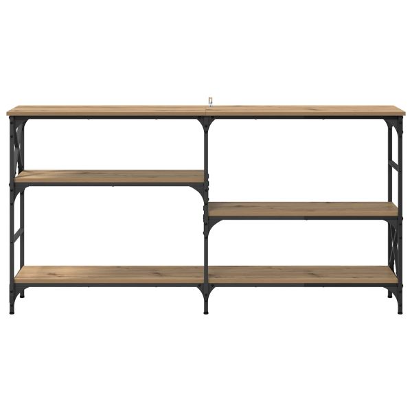 Конзолна маса с рафт Дъб 150 x 29 x 76,5 см Инженерно дърво