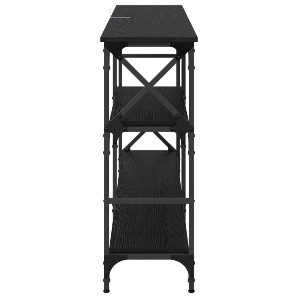 Конзолна маса Черния дъб 150 x 29 x 76,5 см Инженерно дърво