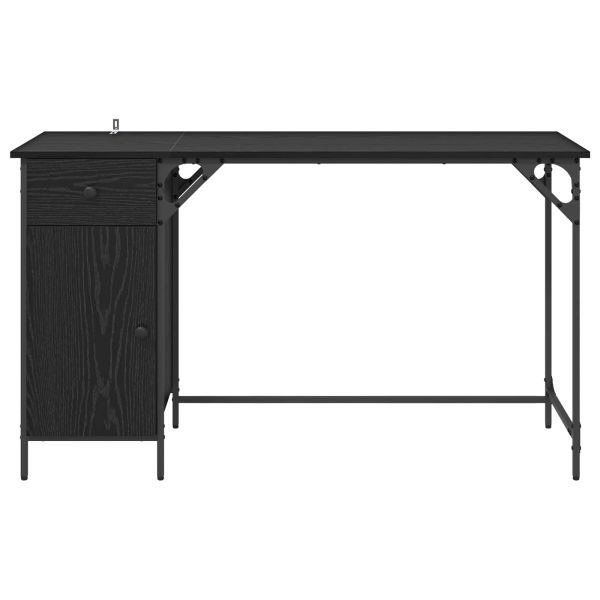 Компютърно бюро Черния дъб 131 x 48 x 75 см Инженерно дърво