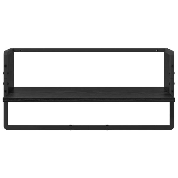 Комплект стенни рафтове 6 pcs Черния дъб 100 x 25 x 30 cm