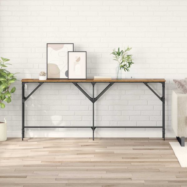 Конзолна маса Старо дърво 180 x 30 x 75 см Инженерно дърво