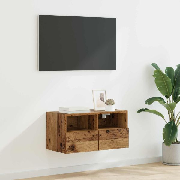 TV стенен шкаф Старо дърво 60 x 30 x 30 cm Инженерно дърво