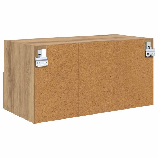 Кабинети за телевизор на стената 2 pcs Дъб 60 x 30 x 30 cm