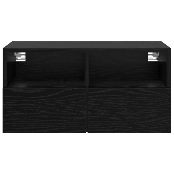 TV стенен шкаф Черния дъб 60 x 30 x 30 cm Инженерно дърво