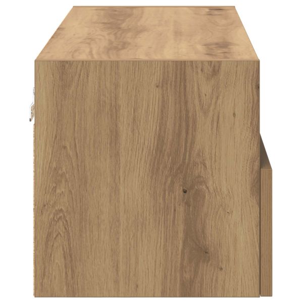Кабинети за телевизор на стената 2 pcs Дъб 80 x 30 x 30 см