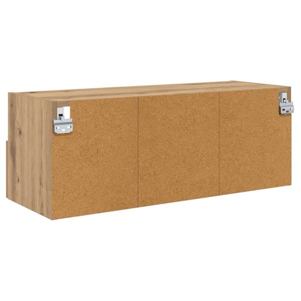 Кабинети за телевизор на стената 2 pcs Дъб 80 x 30 x 30 см