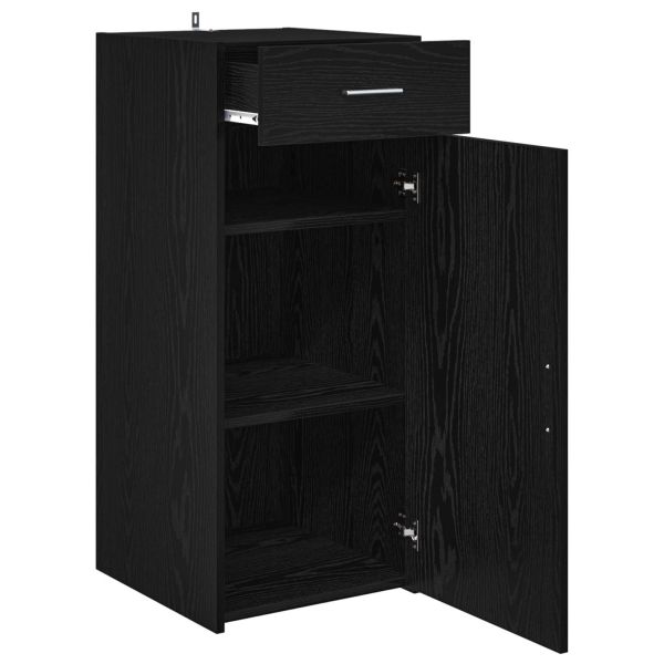 Шкаф за съхранение с чекмедже Черен Дъб 40 x 42,5 x 93 см