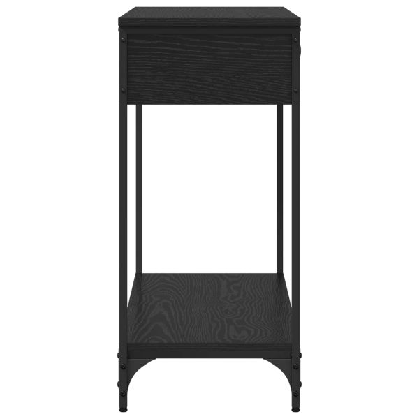 Конзолна маса Друг Черен дъб 100 x 34.5 x 75 см Инженерно дърво