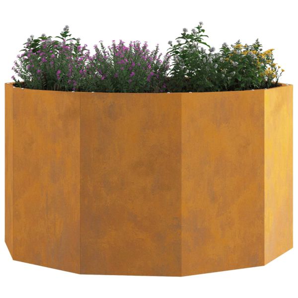 Кашпа Ръждясало 90 x 90 x 50 cm Патинираща стомана