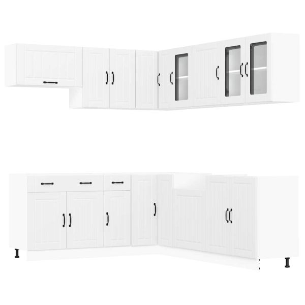 Комплект кухненски шкафове от 11 части Lucca, инженерно дърво