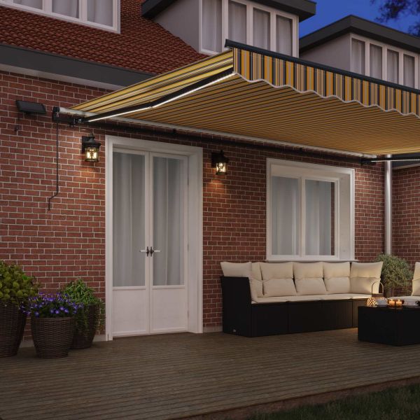 Сгъваем навес Многоцветен 500 ×300 cm текстил