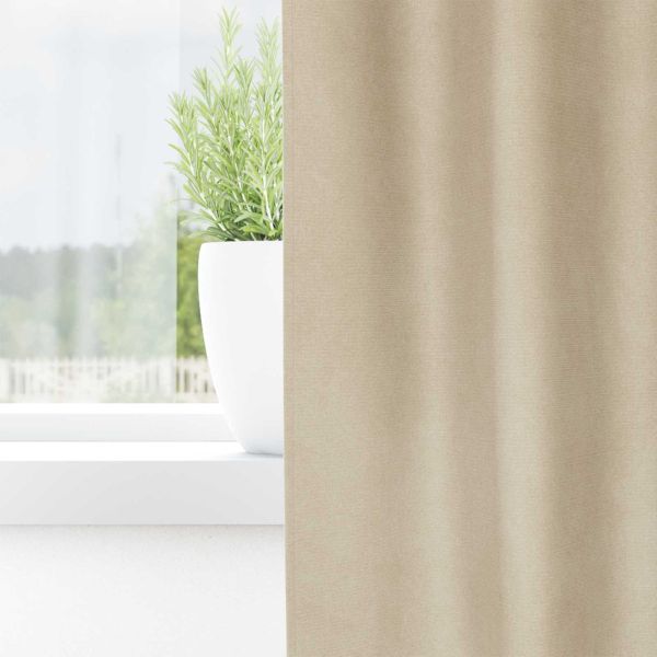 Затъмняващи завеси 2 pcs Крем 140 x 260 cm Кадифе