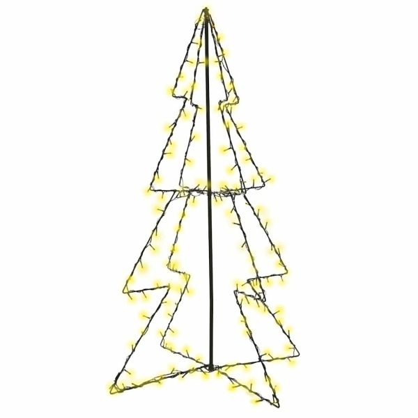 Коледна елха конус, 160 LED, за закрито и открито, 78x120 см