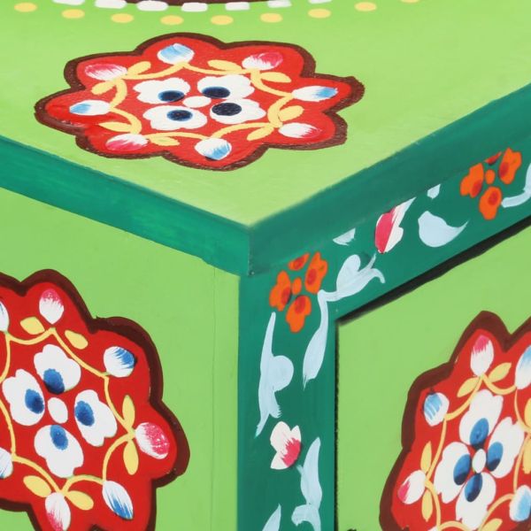 Ръчно декориран бюфет, 70x35x60 см, мангово дърво масив
