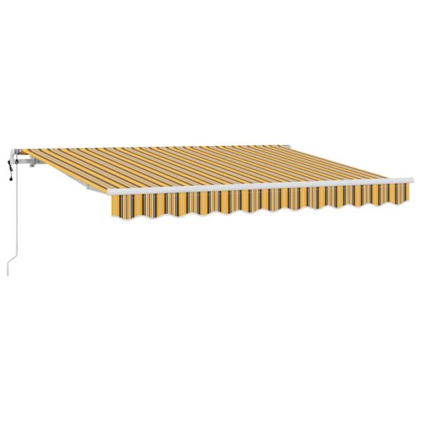 Сгъваем навес Жълто 350 x 200 cm текстил