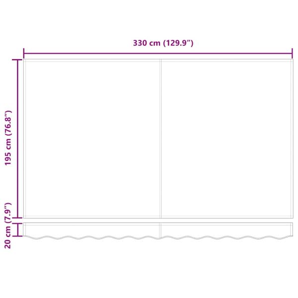 Сгъваем навес Жълто 350 x 200 cm текстил