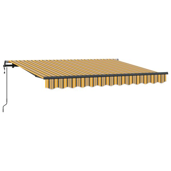 Сгъваем навес Жълто 350 x 200 cm текстил