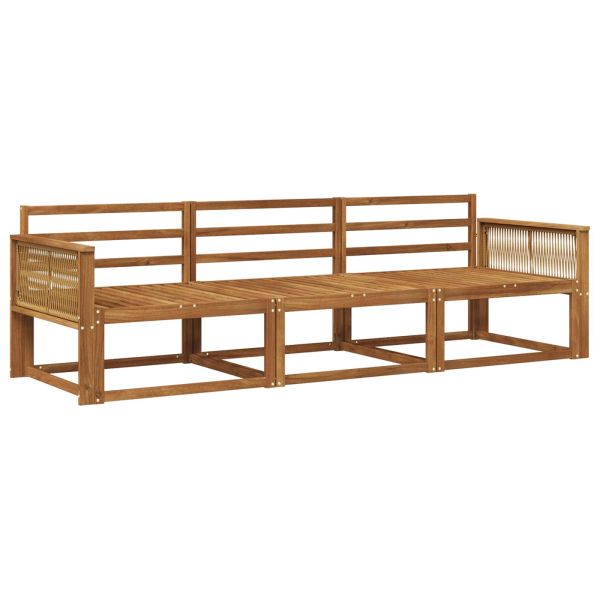 Комплект дивани за открито 3 pcs Натурално