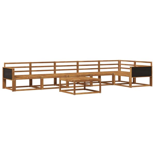 Комплект дивани за открито 7 pcs Натурално