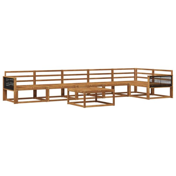 Комплект дивани за открито 7 pcs Натурално