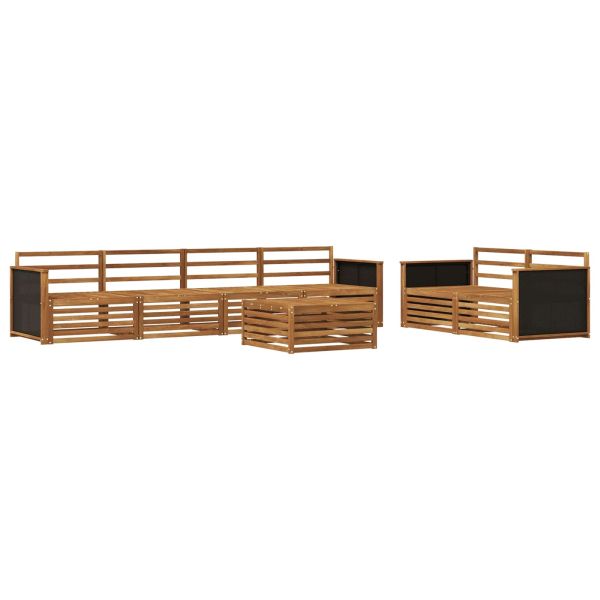 Комплект дивани за открито 7 pcs Натурално