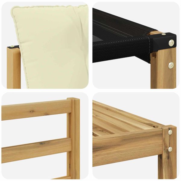 Комплект дивани за открито с възглавница 7 pcs Бяло и кремаво