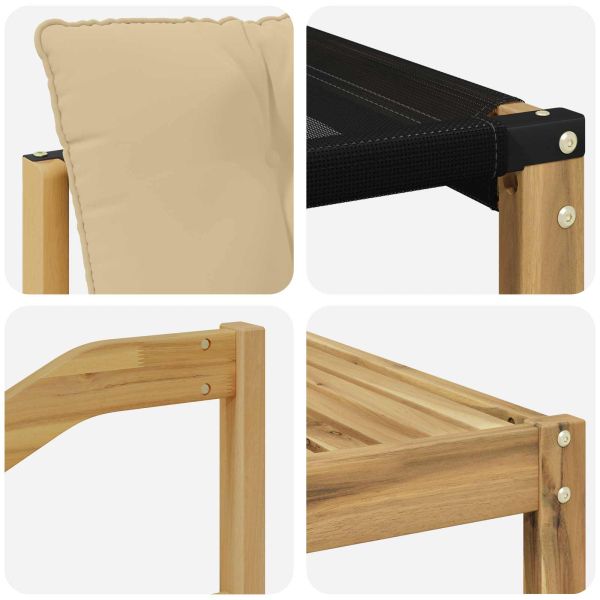 Комплект дивани за открито с възглавница 7 pcs Бяло и Бежово