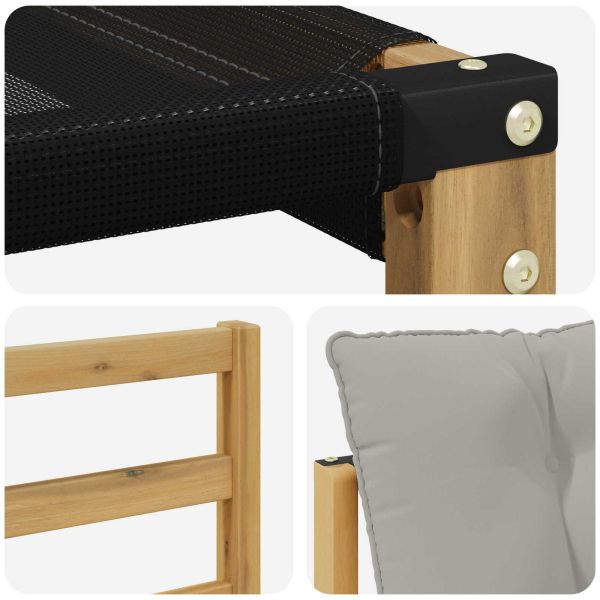 Комплект дивани за открито 5 pcs Бяло и светлосиво