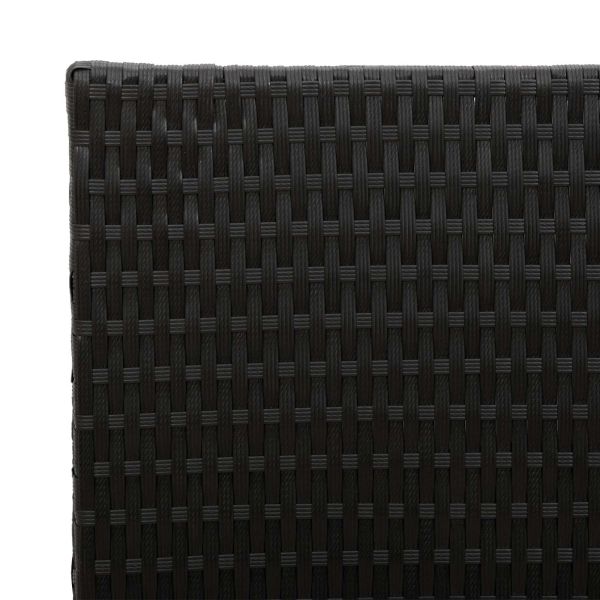 Висока саксия Черно 55 x 22 x 70 см полиратан