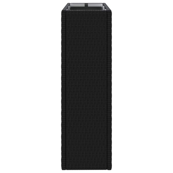 Висока саксия Черно 55 x 22 x 70 см полиратан
