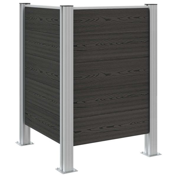 Оградка за кошче Сиво 85 x 85 x 115 см Алуминий и WPC