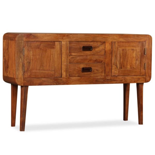 Бюфет масивно дърво с меден финиш 120x30x75 см