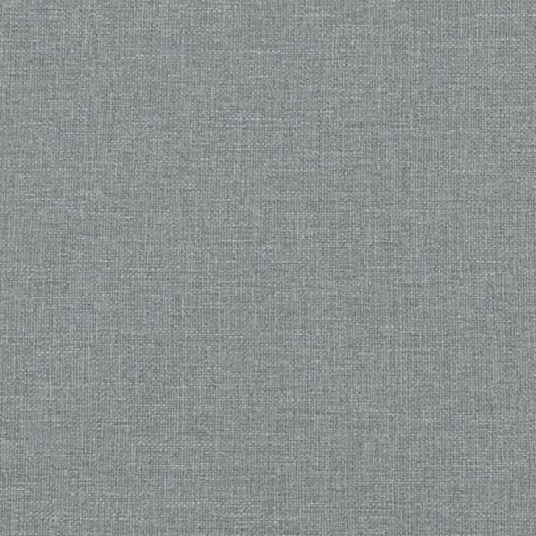 Канапе с изтеглящо легло светлосиво 100x190 см плат