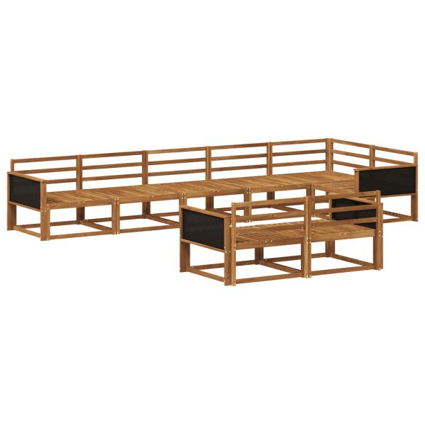 Комплект дивани за открито 8 pcs Натурално