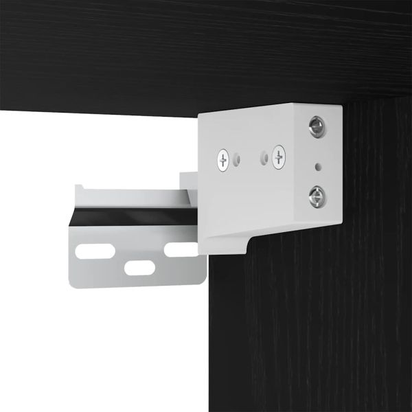 Комплект мебели за баня с рафт 3 pcs Черния дъб Инженерно дърво