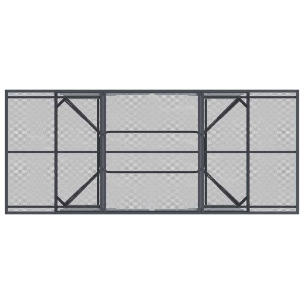 Комплект за хранене в градината 7 pcs Антрацит 212 х 90 х 76 см