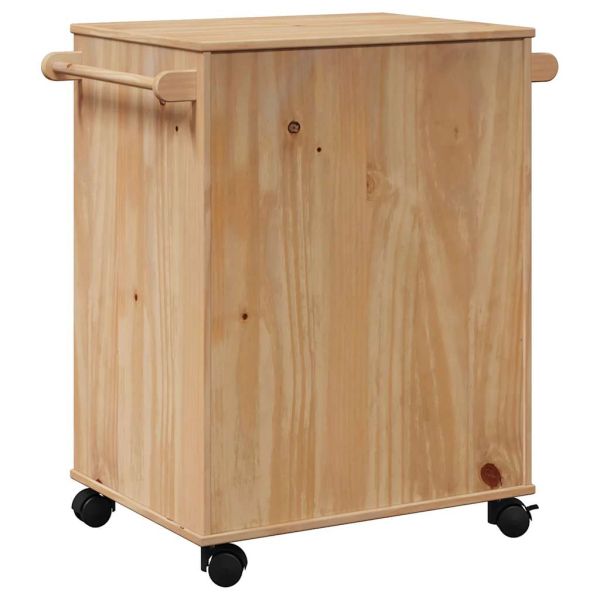 Кухненска количка OTTA 59x45x80 см борово дърво масив