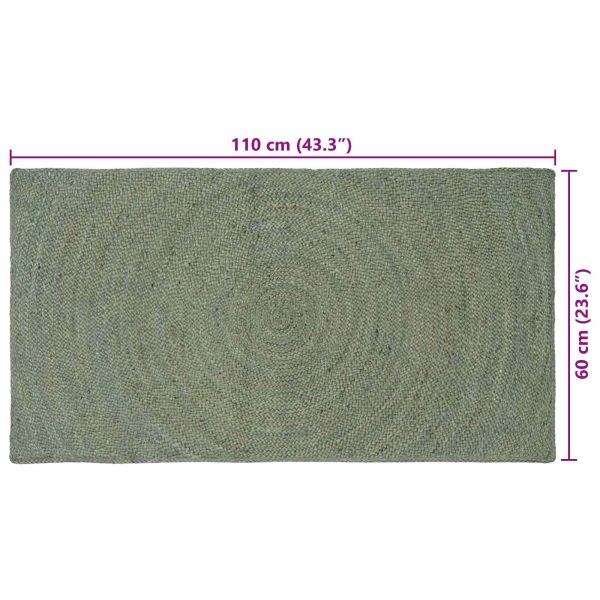 Килими за помещение Маслиненозелено 60 x 110 cm юта