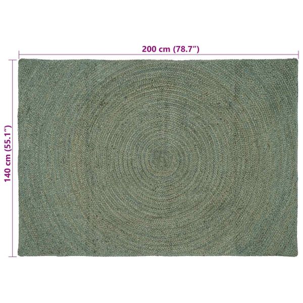 Килими за помещение Маслиненозелено 140 x 200 cm юта
