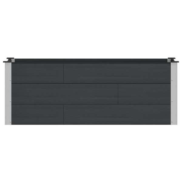 Градинска повдигната леха Черно 150 x 50 x 54 cm алу.