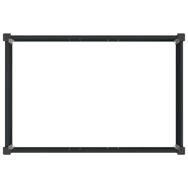 Градинска повдигната леха Черно 150 x 100 x 54 cm алу.