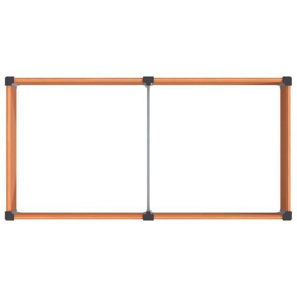 Градинска повдигната леха Кафяво 100 x 50 x 91 cm алу.