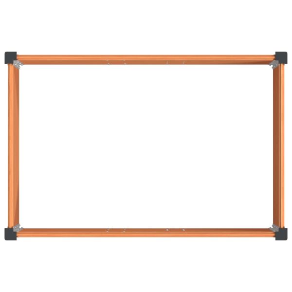 Градинска повдигната леха Кафяво 150 x 100 x 91 cm алу.