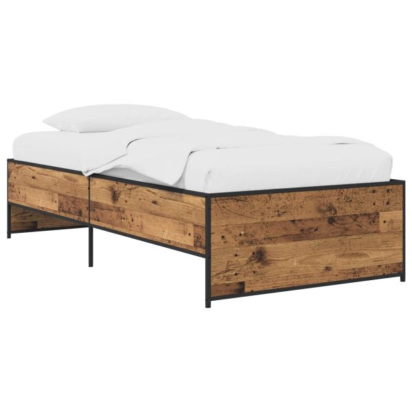 Рамка за легло Старо дърво 80 x 200 cm Инженерна дървесина