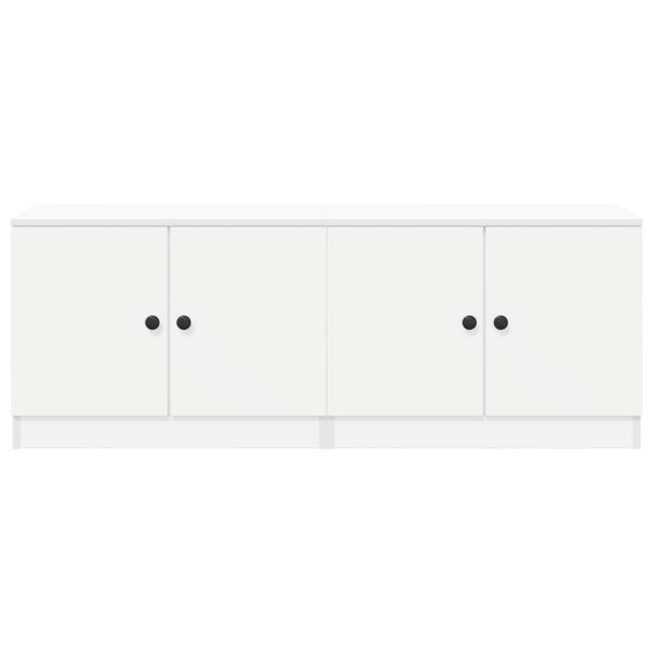 Шкаф за легло със съхранение с врата 2 pcs Бял 66 x 35 x 48 см